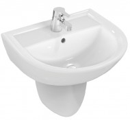 Lavabo monoforo (cm 55x46 - kg. 14) abbinabile a colonna o semicolonna Lavabo monoforo (cm 55x46 - kg. 14) abbinabile a colonna o semicolonna